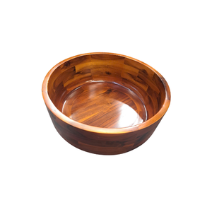 Productos ecológicos Vietnam Food Safe hecho a mano grandes cuencos de madera para servir, para ensalada, frutas y cereales cuenco de madera de gran tamaño - Product Image 6