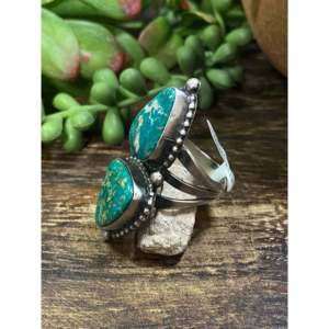Donovan Skeets Sonoran Gold <b>Turquoise</b> Sterling Silver <b>Ring</b> Size 8 - Product Image 4