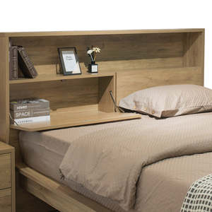 <b>Queen</b> <b>Size</b> Platsa Modern Minimalist <b>Bed</b> Frame with 2 Under Drawers Solid Pine Wood and MDF Storage Bedroom Furniture Bundle - Product Image 3