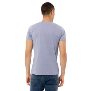 Nueva Camiseta de manga corta unisex CVC Heather Storm: comodidad ligera con 52% algodón peinado Airlume, mezcla de poliéster 48% - Product Image 3