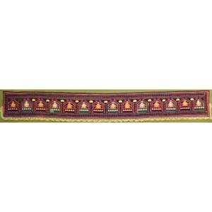Arte en Algodón Afgano Hecho a Mano, Listo para Colgar, Decoración de Pared para el Hogar, 149 X 18, Panwd0017 - Product Image 1