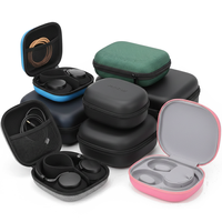 Étui pour écouteurs Bose imperméable personnalisé en noir pour écouteurs Étui rigide en EVA à fermeture éclair ronde Étui pour écouteurs