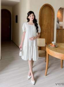 ชุดคลุมท้องป้องกันการหดตัวเนื้อผ้าแขนสั้นสวมใส่สบายดูดซับเหงื่อได้ดีสำหรับฤดูร้อนสินค้าเวียดนาม - Product Image 4