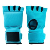 Bandes de boxe respirantes et élastiques à absorption rapide des chocs avec rembourrage en gel, évacuation de l'humidité, sangle de poignet réglable et support de maintien à crochet