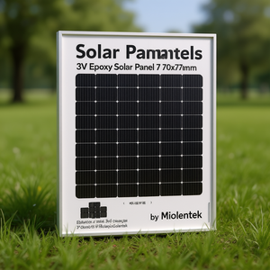 Panneau solaire époxy 3V 70x70mm par Miolentek - Product Image 3