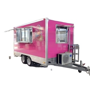 Carrito de helados móvil con equipo de camión de comida rápida barato, carrito de remolque de comida callejera personalizado con estándar de EE. UU. - Product Image 1