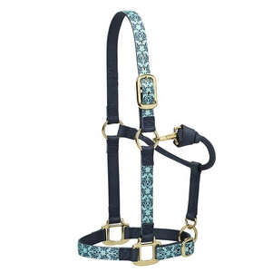 New Luxury Equestrian <b>Products</b> Black Horse Halters Set Customized Made of High <b>Quality</b> Buffalo Leather Horse Halters - Product Image 5