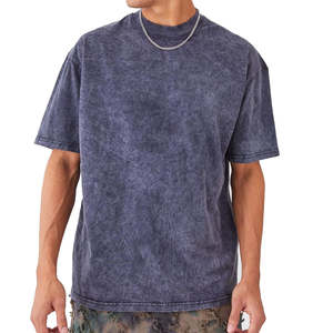 T-shirt surdimensionné pour homme en coton lourd respirant à séchage rapide écologique avec logo personnalisé vintage imprimé à l'écran sérigraphié - Product Image 1