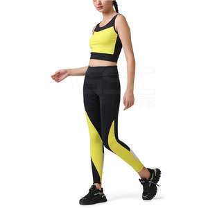 Nuevo conjunto de Yoga estampado para mujer, venta al por mayor, Conjunto de sujetador de mallas de gimnasio, conjunto de Yoga de entrenamiento para damas 2024 - Product Image 4