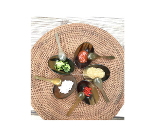 ชามทำมือควายฮอร์นช้อนและชามสลัดฮอร์นทำด้วยมือคุณภาพสูง - Product Image 5