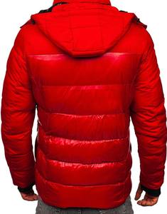 Hommes Slim Casual Hiver Puffer Bubble Jacket À Capuche Fermeture À Glissière Motif Solide Manteau Chaud Usine En Gros Style Confortable - Product Image 6