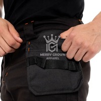 MERRY CROWN Celana Kerja Kasual Ringan Pria Berkualitas Tinggi 100% Katun Corduroy Lurus Bernapas Tahan Air Layanan OEM