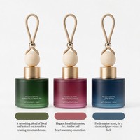 Diffuseur de parfum suspendu pour voiture en verre, 120 ml, parfum longue durée, pendentif pour l'intérieur de la voiture