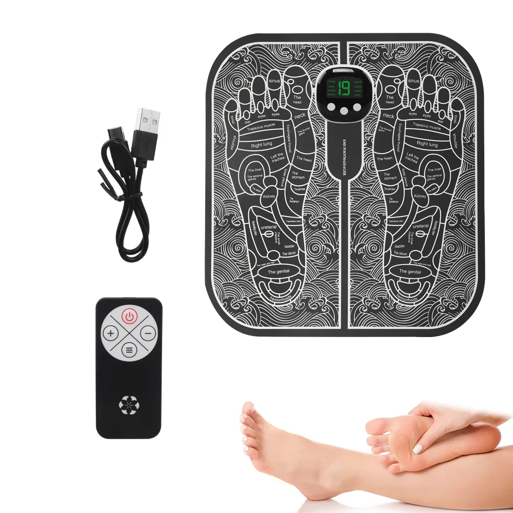 Elektrische Fuß-EMS-Akupunkte Stimulator-Massage Reflexologie Fußmatte Ems Fuß-Massagekissen