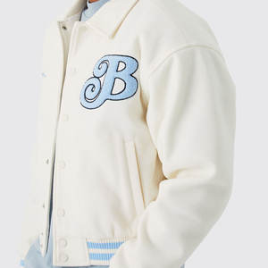 Vente en gros de veste de baseball brodée avec logo personnalisé veste de sport ample BOXY VARSITY pour homme - Product Image 4