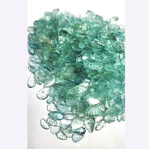 Gemas de hoja tallada de Aguamarina Natural de alta calidad, 320 Uds., 8mm-20mm, 312cts, lote 5A, calidad, zafiro gris, corte suelto, ¡las mejores ventas! - Product Image 4