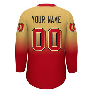 Nuevo diseño personalizado Hockey Jerseys alta calidad transpirable nombre del equipo 100% poliéster Hockey uniformes - Product Image 2