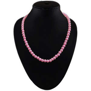 Kriaa Pink Beads Pearl Mala Collar de cuentas de moda 1501423 - Product Image 1