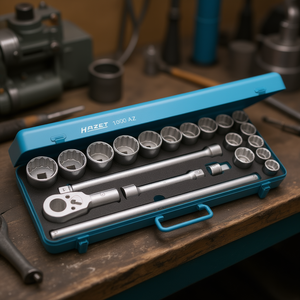 Hazet <b>12</b>-<b>Point</b> Square Short 3/4'' <b>Sockets</b> Set 21-Piece in Inches - Product Image 3