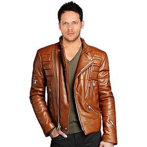 เสื้อแจ็กเก็ตหนัง PU สำหรับผู้ชาย, เสื้อโค้ทหนังเทียมขนาดใหญ่มีซิปสำหรับใส่ในฤดูใบไม้ร่วง - Product Image 2