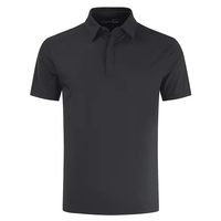 Polo en coton pour hommes grande taille avec logo brodé, polo de golf à manches courtes, polo respirant pour vêtements de sport, tenue décontractée