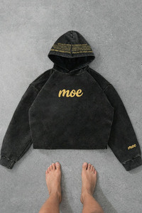 Sudadera con Capucha Vintage Lavada, Cierre Completo, Estilo Retro, Chaqueta de Forro Polar Grueso, Ropa Urbana, Logotipo Personalizado, Sudadera para Hombre OEM - Product Image 3