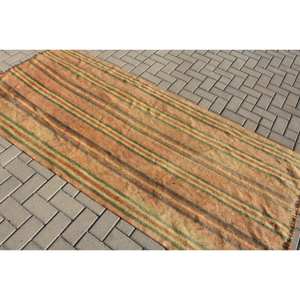 Tapis traditionnel en laine Patchwork vert Orange 3.7x8 pieds couloir rectangulaire turc grande surface pour chambre d'adolescent salon Latex - Product Image 4