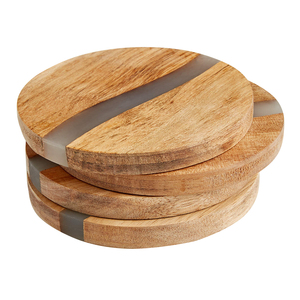Coffee or Tea Cup <b>Dinner</b> Party <b>Table</b> Top Wooden Tea Coaster Eco Friendly Sustainable Quality Cup Coaster Set - Product Image 5