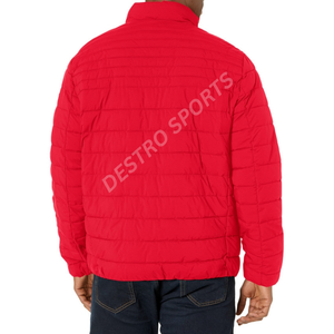 Veste matelassée pour homme OEM de haute qualité, couleurs et tailles personnalisées, rembourrage en coton respirant, fermeture éclair, col montant, style décontracté long - Product Image 5