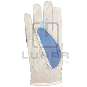 Western Blue Women's <b>Moisture</b> Wicking Left and Right Hand <b>Gloves</b> 3D Sublimation Designing on Cabretta Leather Golf <b>Gloves</b> - Product Image 5
