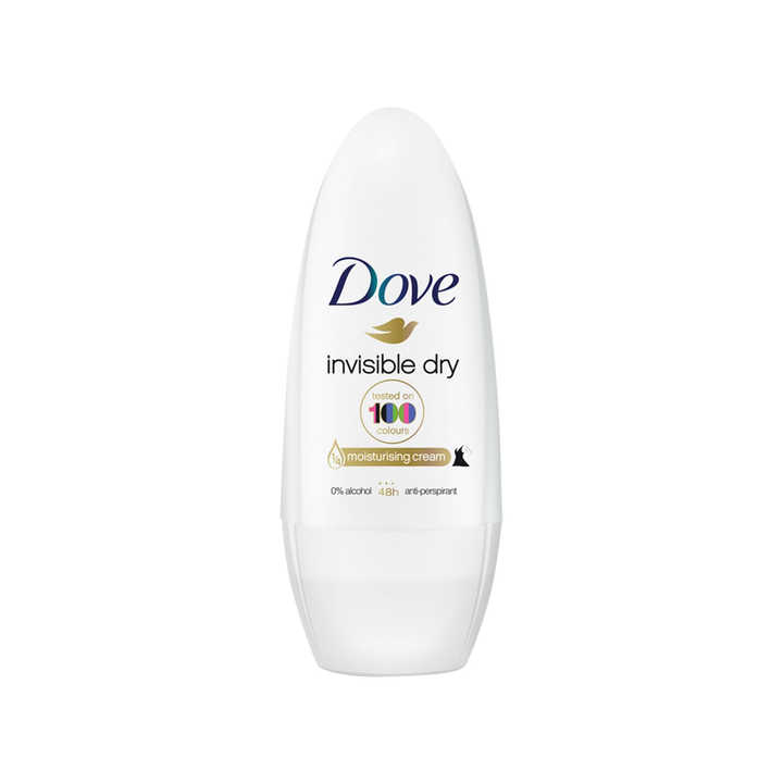 Feel clean and fresh all day with Dove Roll On Advanced Care 50ml Invisible Dry invisible formula