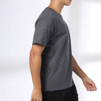 T-shirt surdimensionné pour homme de haute qualité, 220g, 100% coton biologique, design personnalisable, longueur longue, écologique, séchage rapide