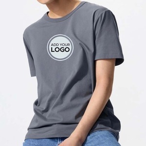 T-shirt surdimensionné en coton pour homme Heavyweight 100% AIRism Oversized Heather Gray Ringer T Shirt - Product Image 5