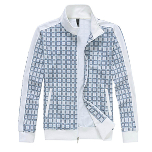 Nouveaux survêtements d'hiver pour hommes de haute qualité, respirants, imprimés, pour le jogging, l'entraînement, fermeture éclair, manches longues, 100% coton - Product Image 3