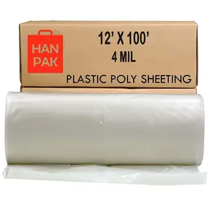 HOT SELLING - PE Plastic liner big size LDPE roll or bags 6 mil polyethylene plastic sheeting Made from Vietnam With Logo