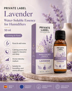 Essence de parfum soluble dans l'eau à la lavande, marque privée, 50 ml, OEM |   Humidificateur et diffuseur d'arômes |   Espagne UE - Product Image 2