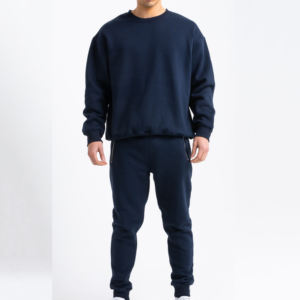 ชุดวอร์มคุณภาพสูงแบบกำหนดเองสำหรับผู้ชายและผู้หญิง ชุดกีฬาลำลองพรีเมียม 2 ชิ้น เสื้อฮู้ดและกางเกงขายาว ชุดวอร์มพร้อมโลโก้แบบกำหนดเอง OEM - Product Image 1