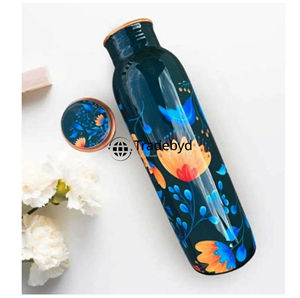 Bouteille en cuivre de qualité supérieure pour l'eau potable pure Cadeau parfait pour les personnes soucieuses de leur santé par Tradebyd - Product Image 4