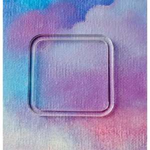 จานรองแก้วอะคริลิครูปทรงสี่เหลี่ยมที่มีดีไซน์ทำด้วยมือแบบเรียบง่ายเหมาะสำหรับวางบนโต๊ะกาแฟและชาและแผ่นรองหลากสี - Product Image 1