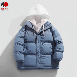 Veste d'hiver longue à capuche personnalisée Ryan Pro Gear pour unisexe, tissu en nylon/coton/spandex/polyester, imperméable personnalisé - Product Image 4