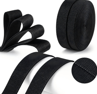 Sangle tissée en polypropylène (PP) noir 900D résistante à l'abrasion pour poignée de sac, accessoires de bordure de sac à dos et de bagages