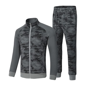 Vêtements de sport pour hommes, survêtements à fermeture éclair de couleur unie, survêtements d'entraînement de haute qualité, ensembles de survêtements de gymnastique - Product Image 6