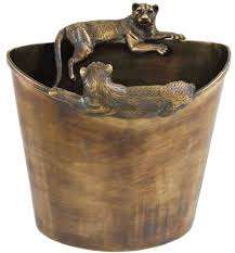 Laiton acier inoxydable isolé boisson fête baignoire refroidisseurs de glace seaux Champagne refroidisseurs seaux pour entreprise famille Bar fête - Product Image 3