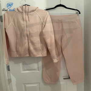 Ensemble de survêtement pour femmes, vêtements de détente, jogging, sweat-shirt à capuche et pantalon en molleton, deux pièces pour femmes - Product Image 1