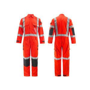 Logotipo personalizado Hombres Mujeres Trabajo Reparador algodón con tira reflectante Trabajo Uniformes DE TRABAJO - Product Image 1