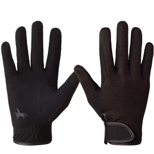 Gants d'équitation d'été équestres avec maille et poignée en silicone - Product Image 1