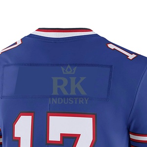 Maillot de football américain Nouveau design Personnalisé 100% Polyester Respirant Séchage rapide Antibactérien Protection UV Grande taille Court - Product Image 4