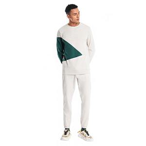 Conjunto de Sudadera y Pantalones Deportivos de Forro Polar Grueso, Color Personalizado, Ecológico, con Bloques de Color, para Hombre, Invierno - Product Image 1