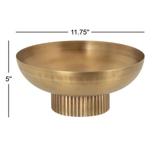 Bol décoratif rond en métal - Product Image 3