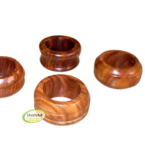 Servilleteros de madera de buena calidad, antiguos, únicos, hechos a mano, hermosos y de diseñador